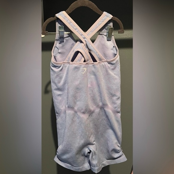 Gymshark Adapt Animal Seamless All In One - Butterfly Light Blue Size S [A-27] - Picture 10 of 11